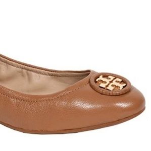 Tory Burch Royal Tan Allie Ballet Flats